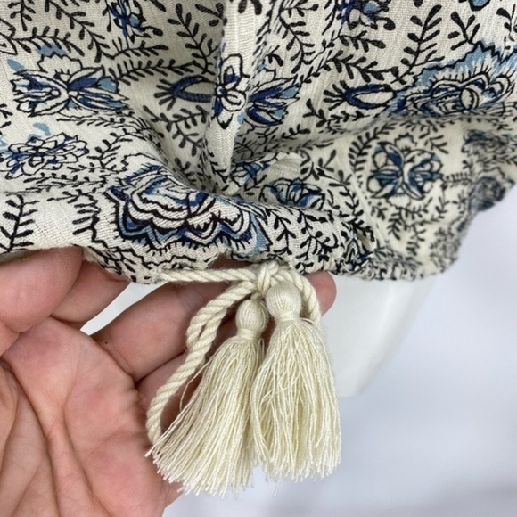 Denim and Company RL BoHo floral print top M - Picture 9 of 12
